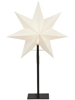 Standleuchte "Frozen" in Weiß - (B)34 x (H)55 cm