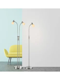 Standleuchte in Silber - (B)39 x (H)146 cm