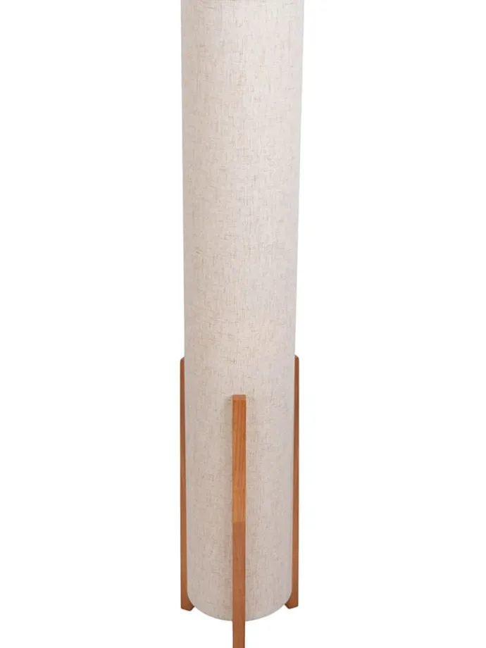 Standleuchte "Matilda" in Creme - (H)110 x Ø 22 cm