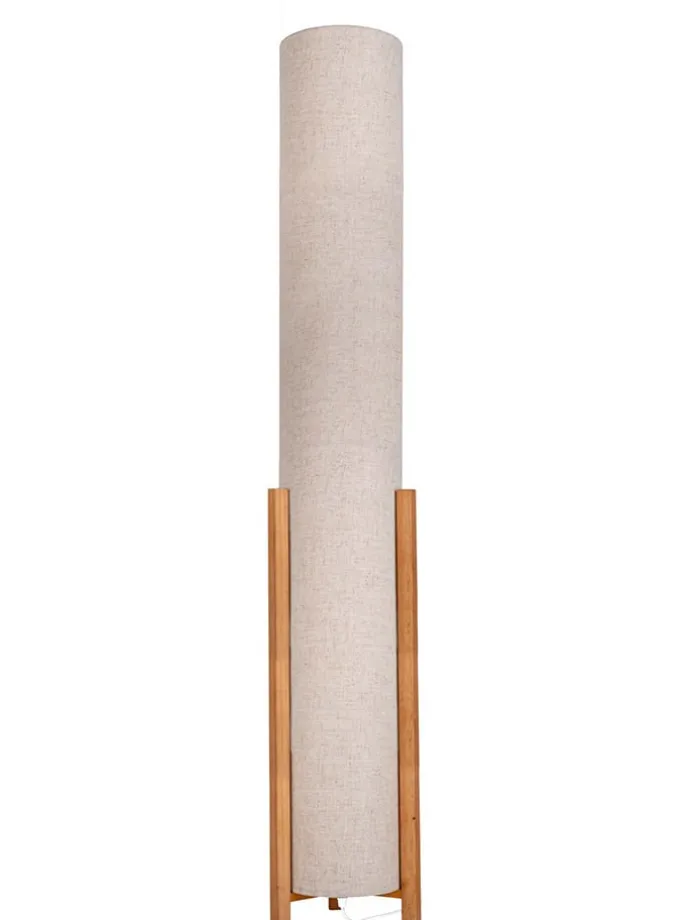 Standleuchte "Matilda" in Creme - (H)110 x Ø 22 cm