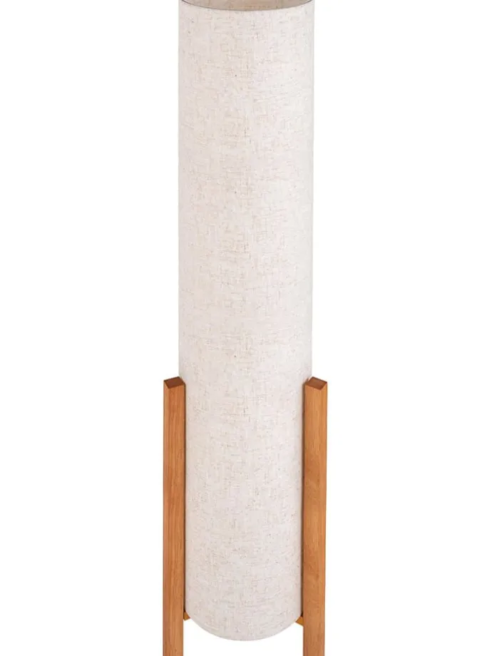 Standleuchte "Matilda" in Creme - (H)110 x Ø 22 cm