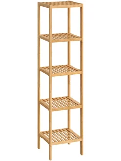 Standregal in Hellbraun - (B)33 x (H)146 x (T)33 cm