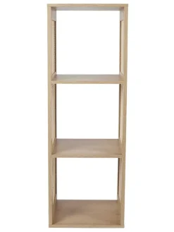 Standregal in Hellbraun - (B)34 x (H)99 x (T)32 cm