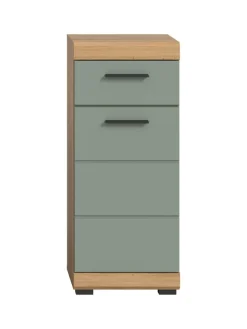 Standschrank in Artisan Eiche/Salbei - (B) 37 x (H) 88 x (T) 31