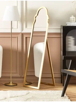 Standspiegel CHATILLON in Gold - (W) 40 x (H) 150 x (L) 60 cm