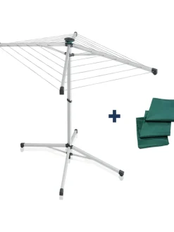 Standwäscheschirm "LinoPop Up 140" in Silber