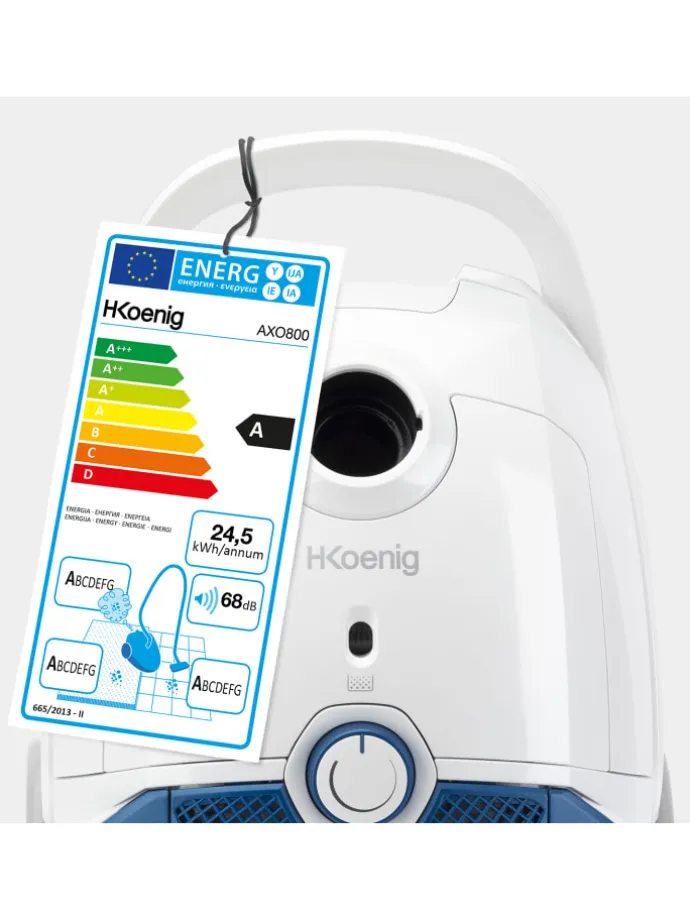 Staubsauger mit Beutel AXO800 in Weiß