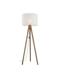 Stehlampe (B)50 x (L)50 x (H)145 cm in Nussbraun Beige