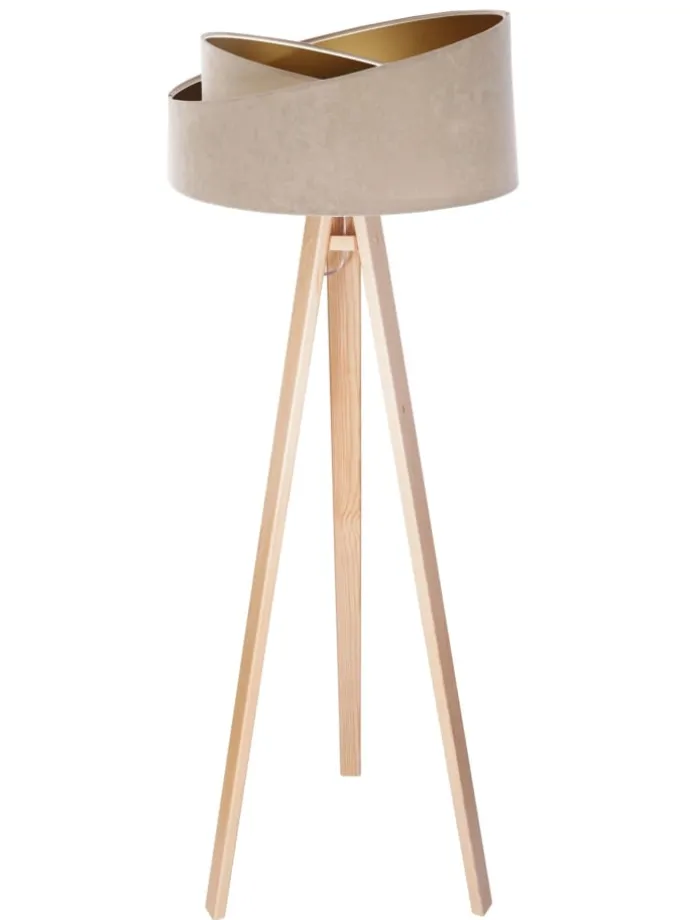 Stehlampe (B)50 x (L)50 x (H)145 cm in Kiefer Beige Gold