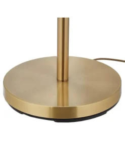 Stehlampe in Beige/ Gold - (H)156 cm
