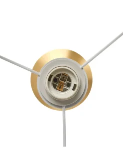 Stehlampe in Beige/ Gold - (H)156 cm