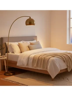 Stehlampe in Gold - (B)92x (H)180 x (T)35 cm