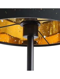 Stehlampe in schwarz E27 H 144cm Sternenhimmel Design