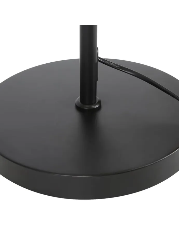 Stehlampe in schwarz H 162cm 1-flammige E27 schwenkbar 180°