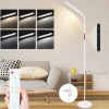 Stehlampe in weiß H 137cm touch dimmbar Timer Bodenlampe
