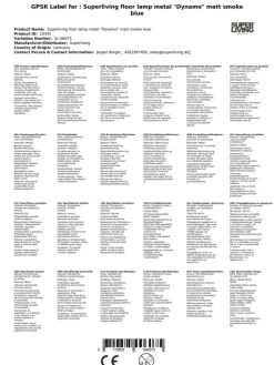 Stehlampe Metall "Dynamo"