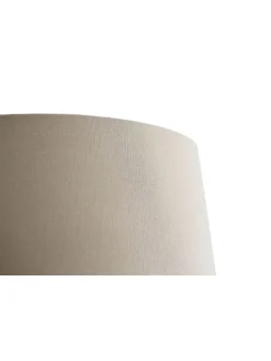 Stehleuchte 175 cm handgefertigt aus Treibholz Natur mit Leinenschirm in Weiß