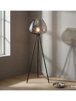 Stehleuchte ARA in Grau / Schwarz