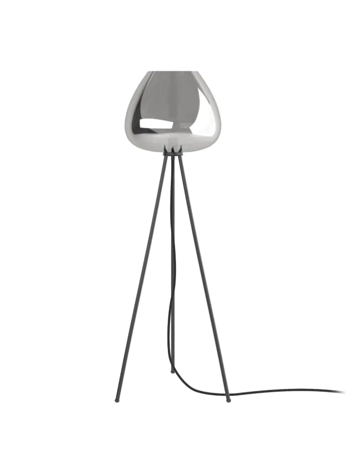 Stehleuchte ARA in Grau / Schwarz