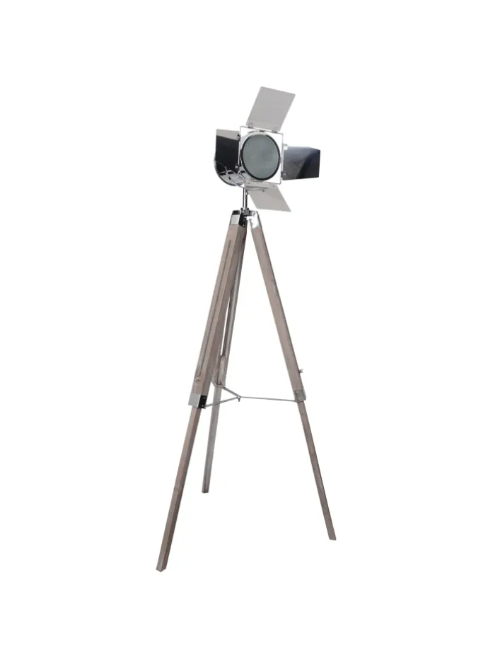 Stehleuchte "HOLLY" in natur dunkel - (L)56.5 cm x (B)56.5 cm x (H)100 cm