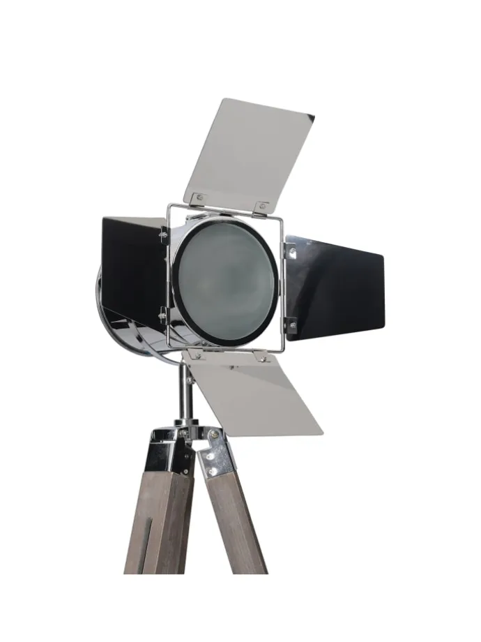 Stehleuchte "HOLLY" in natur dunkel - (L)56.5 cm x (B)56.5 cm x (H)100 cm