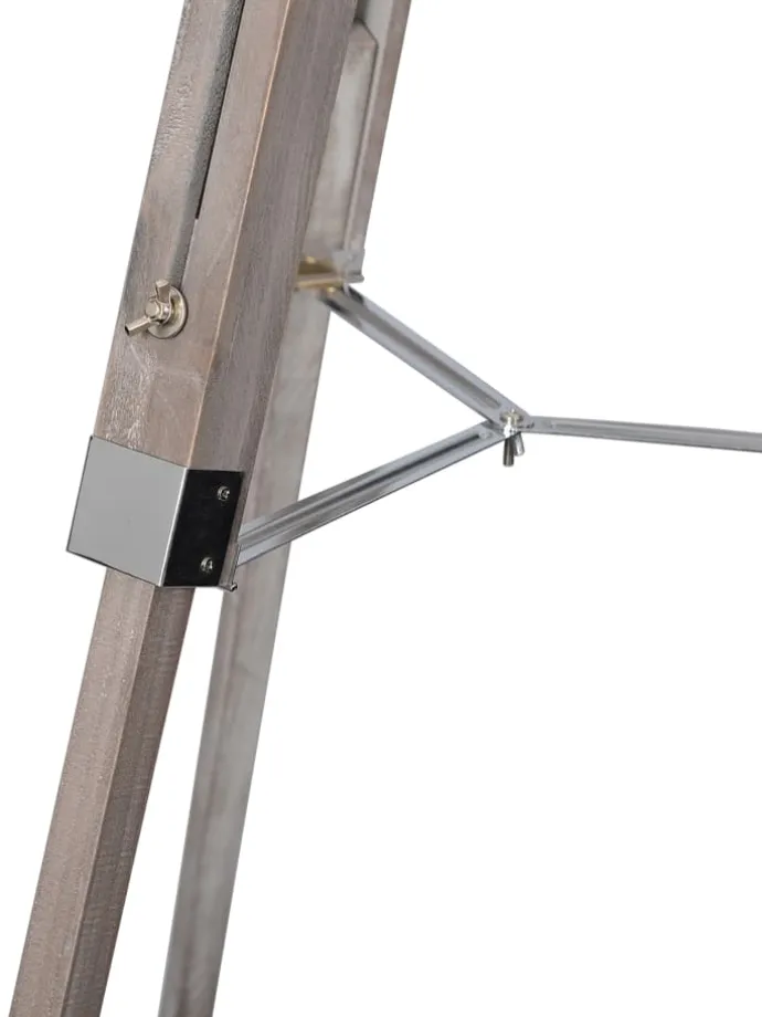 Stehleuchte "HOLLY" in natur dunkel - (L)56.5 cm x (B)56.5 cm x (H)100 cm