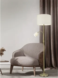 Stehleuchte HOTEL in messingfarbig