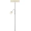 Stehleuchte HOTEL in Nickel matt / weiß
