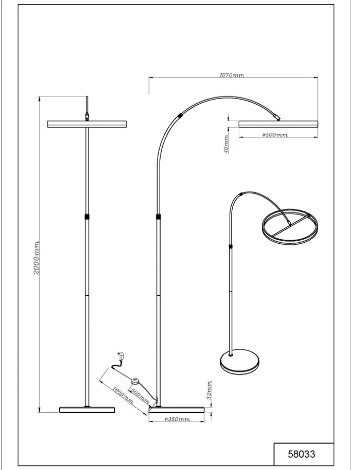 Stehleuchte "JERROLD" in black