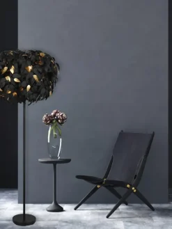 Stehleuchte LEAVY in schwarz matt