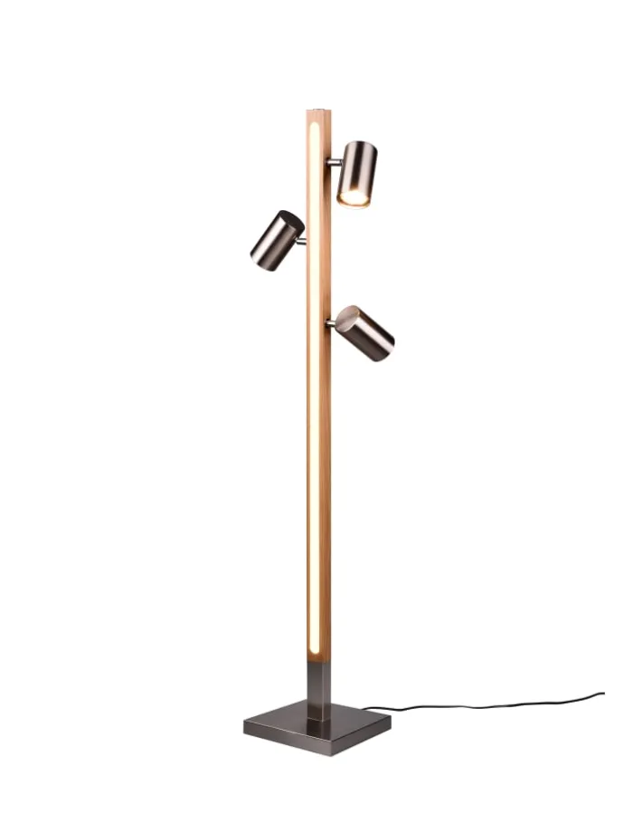 Stehleuchte MARLEY in Nickel matt