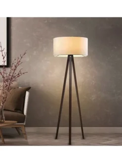 Stehleuchte Newport in Creme (H)140cm (D)38cm