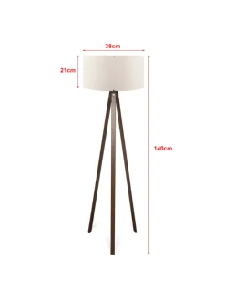 Stehleuchte Newport in Creme (H)140cm (D)38cm