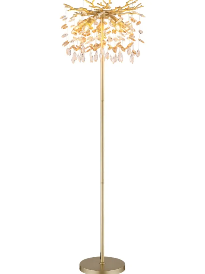 Stehleuchte "QUEENA" in gold