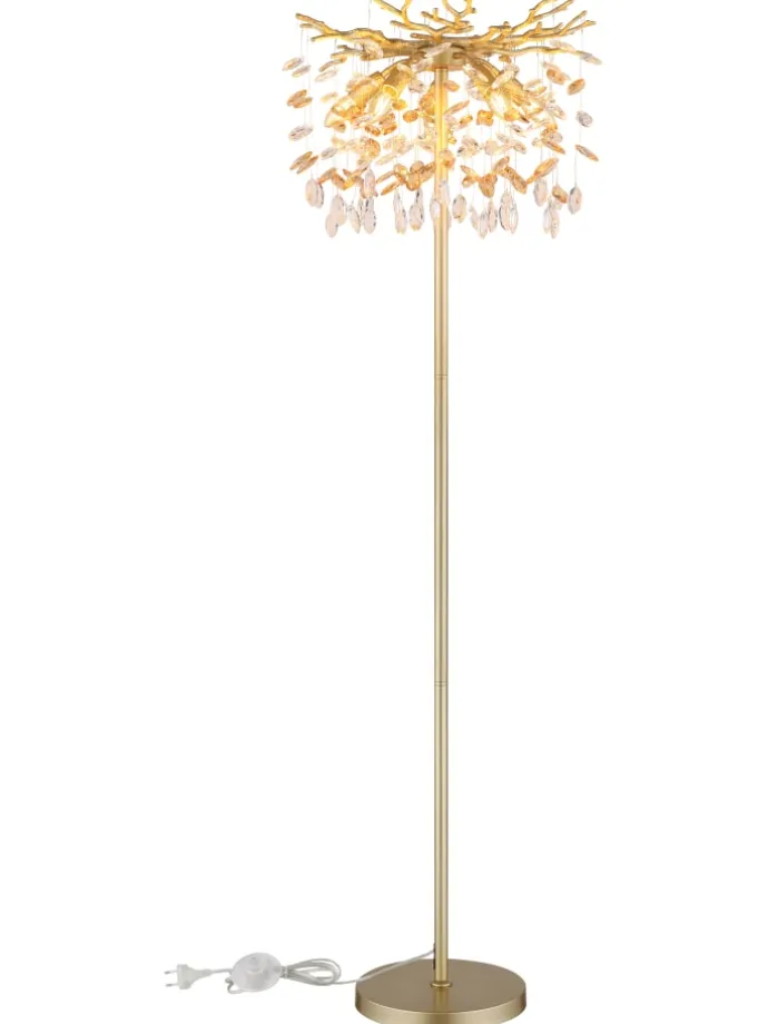 Stehleuchte "QUEENA" in gold