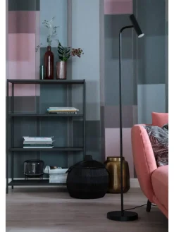 Stehleuchte Stina in schwarz - (H) 154 cm x Ø 23 cm