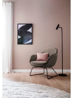 Stehleuchte Stina in schwarz - (H) 154 cm x Ø 23 cm