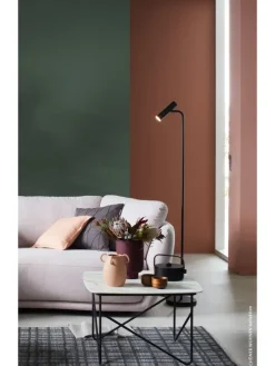 Stehleuchte Stina in schwarz - (H) 154 cm x Ø 23 cm