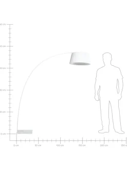 Stehleuchten BENUE in Weiß - (W) 50 x (H) 188 x (L) 50 cm