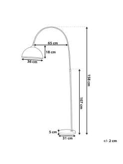 Stehleuchten CANDELLA in Kupfer - (W) 35 x (H) 158 x (L) 65 cm