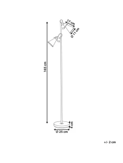 Stehleuchten MOYOLA in Beige/Gold - (W) 25 x (H) 165 x (L) 42 cm