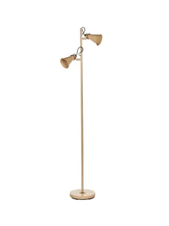 Stehleuchten MOYOLA in Beige/Gold - (W) 25 x (H) 165 x (L) 42 cm