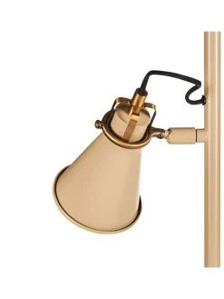 Stehleuchten MOYOLA in Beige/Gold - (W) 25 x (H) 165 x (L) 42 cm