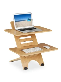 Stehschreibtisch Aufsatz in Natur - (B)60 x (H)61 x (T)61 cm