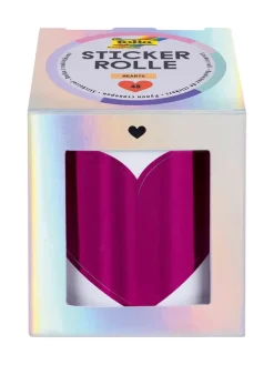 Sticker "Hearts" in Bunt - 48 Stück