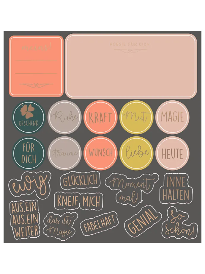Stickerbuch "Alltagspoesie" in Bunt - ab 3 Jahren