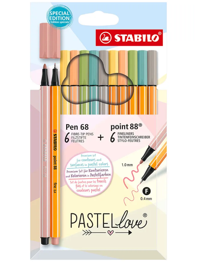 Stifte-Set "STABILO Pastellove" - 12 Stück