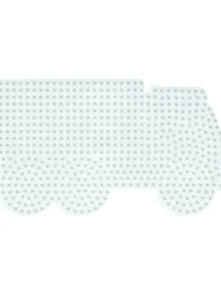 Stiftplatten-Set Fahrzeuge, weiß für Midi-Bügelperlen - ab 5 Jahren