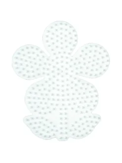 Stiftplatten-Set Frühling, weiß für Midi-Bügelperlen - ab 5 Jahren