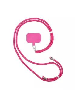 Stilvoller Riemen für Telefon und Schlüssel Dunkel Pink in Pink